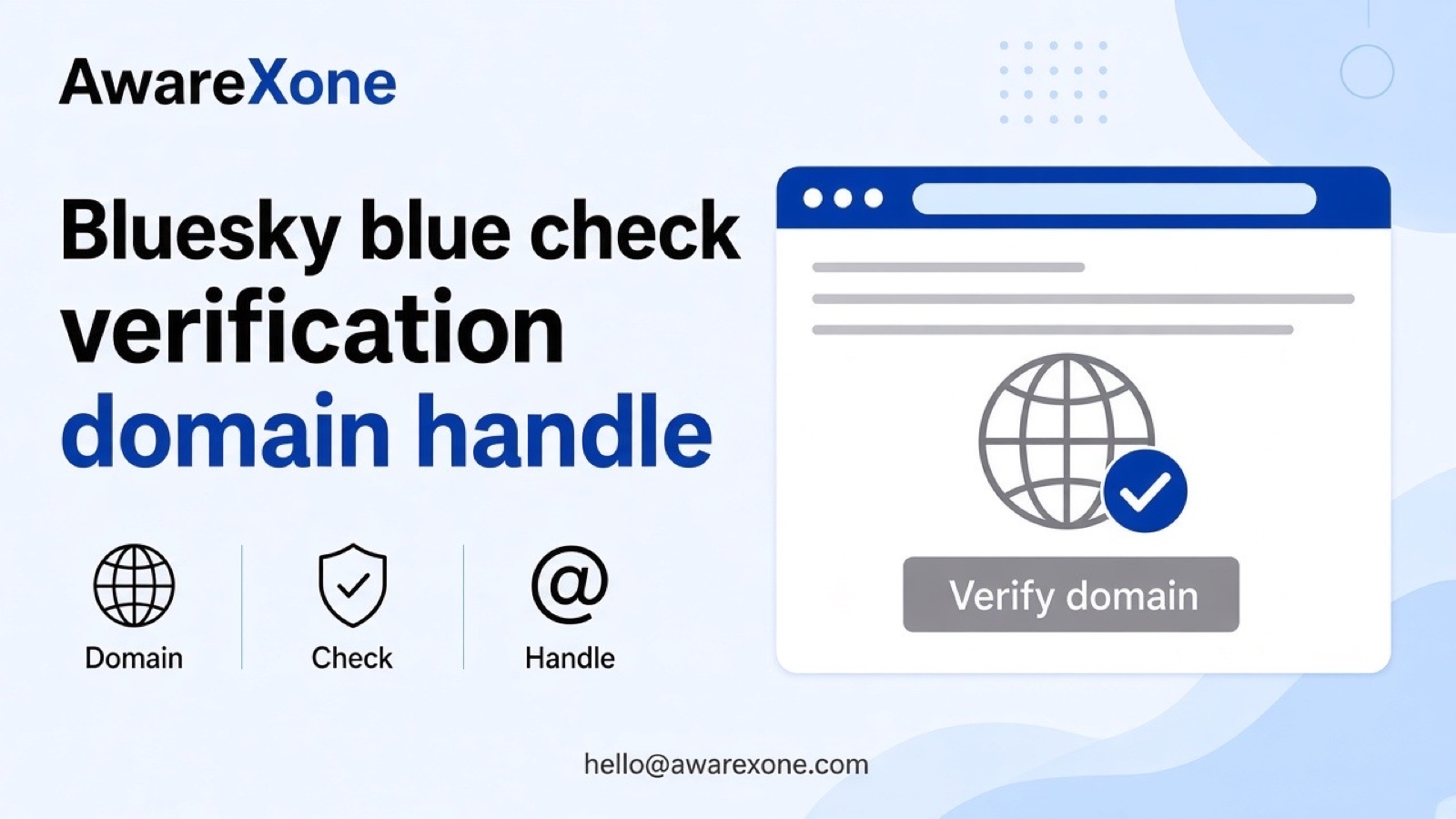 A person checks a profile on a phone at a desk after searching bluesky blue check verification how to get verified domain handle.