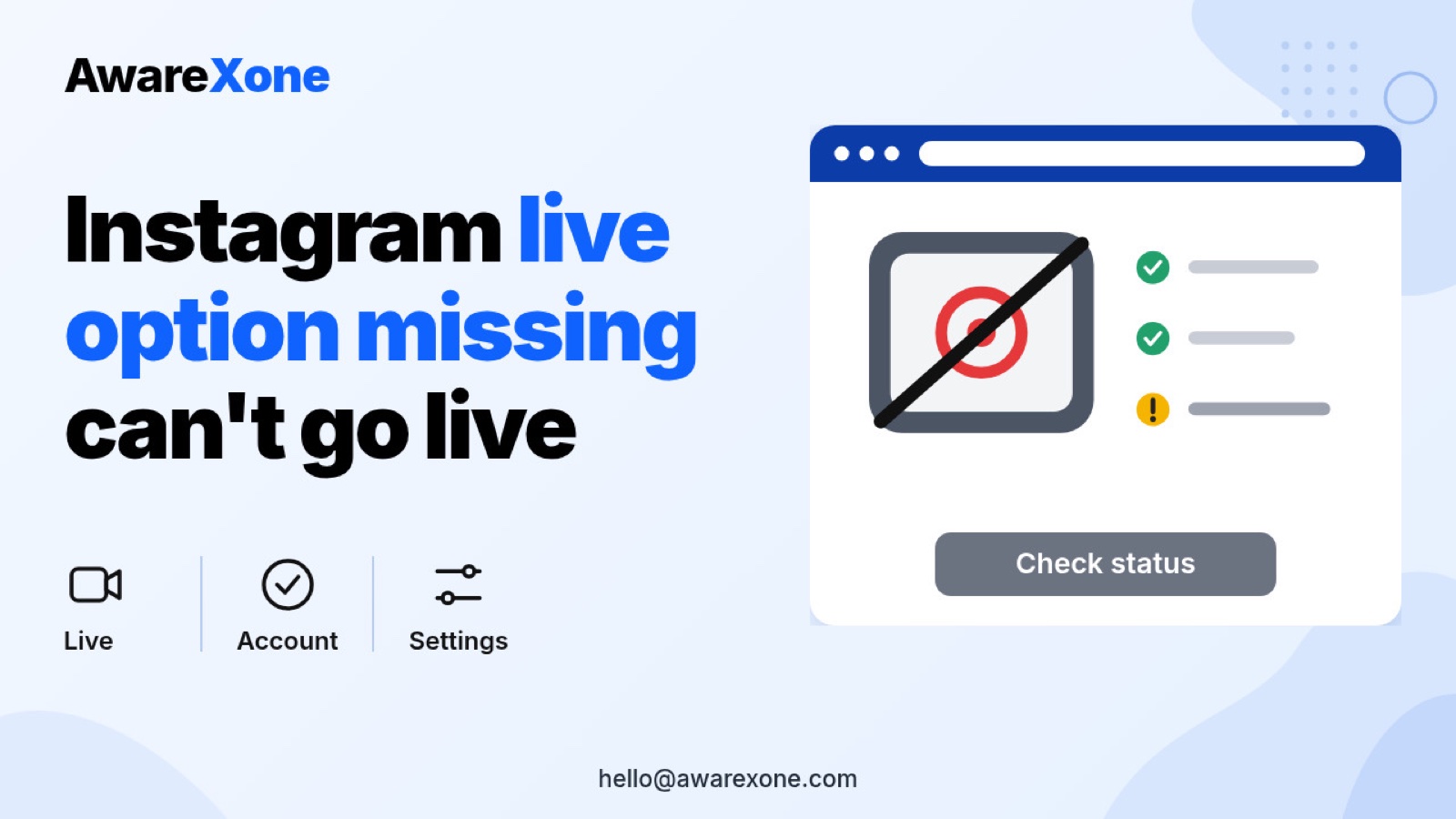 A creator holds a phone with the Live button missing, picturing the search Instagram live option missing can't go live 1,000 followers account status.