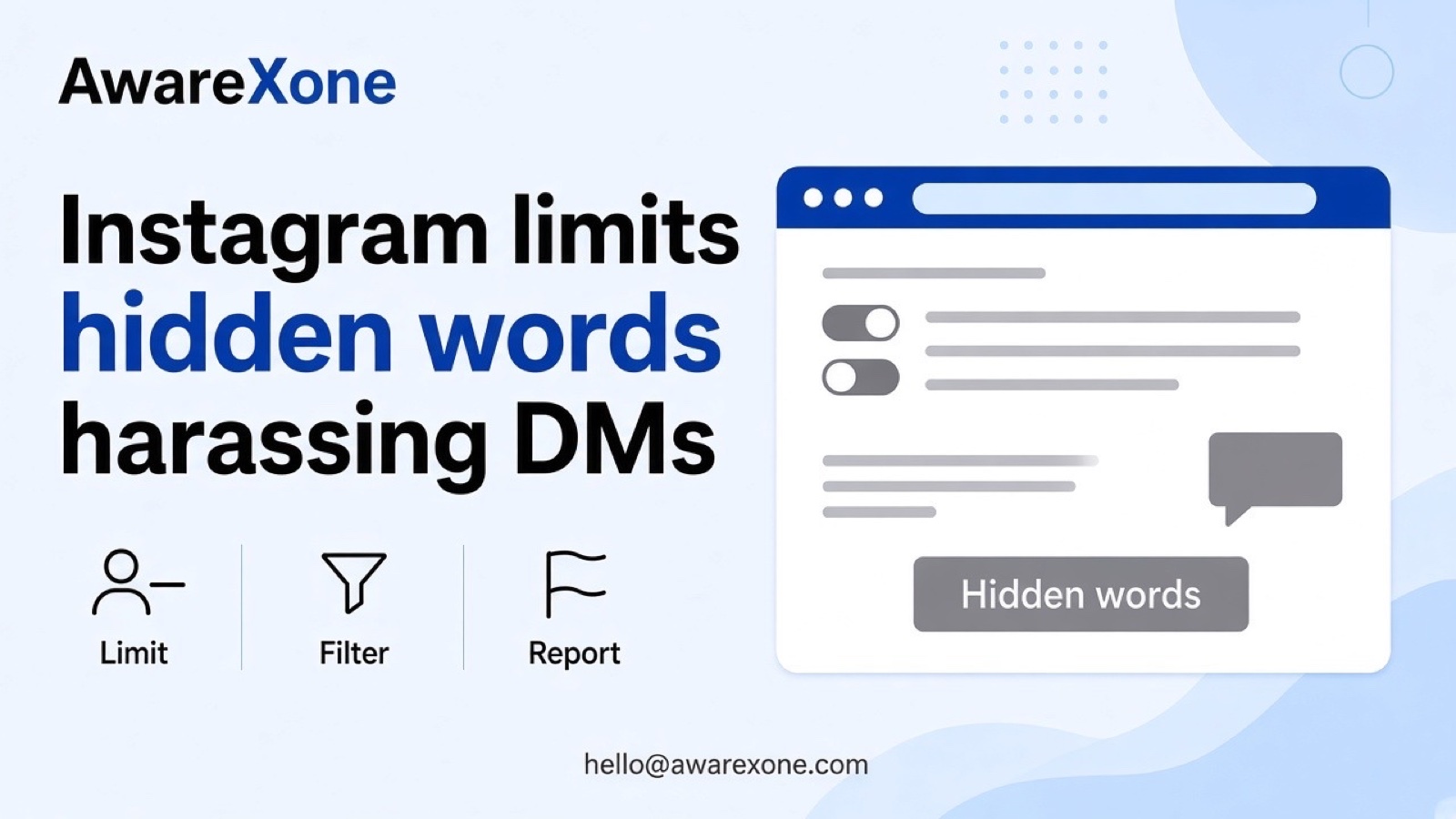 A person reads messages on a phone with a worried look after searching instagram limits hidden words stop harassing comments and dms.