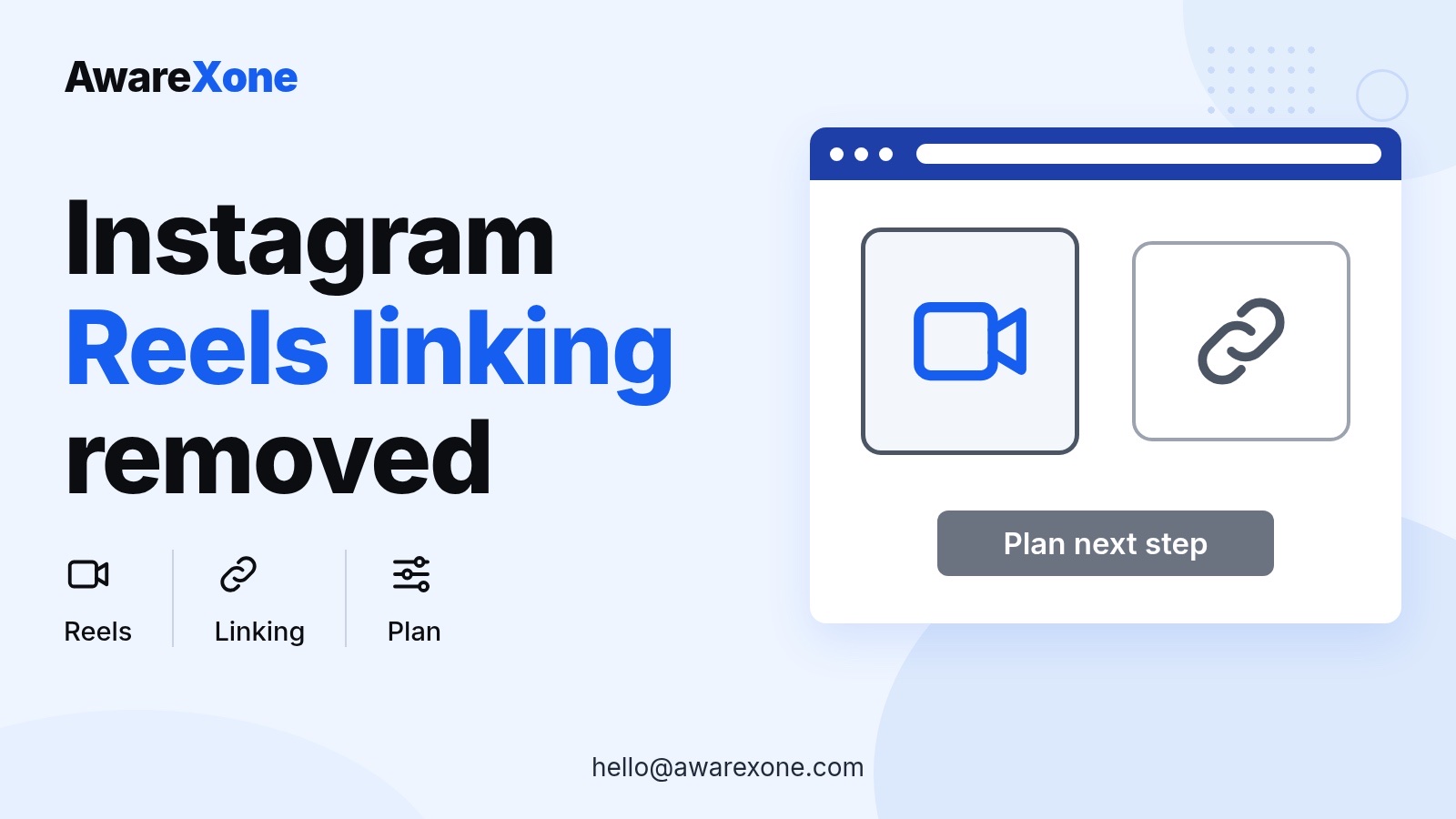 Cover card with a video and link icon, for creators after Instagram removed Reels series linking.