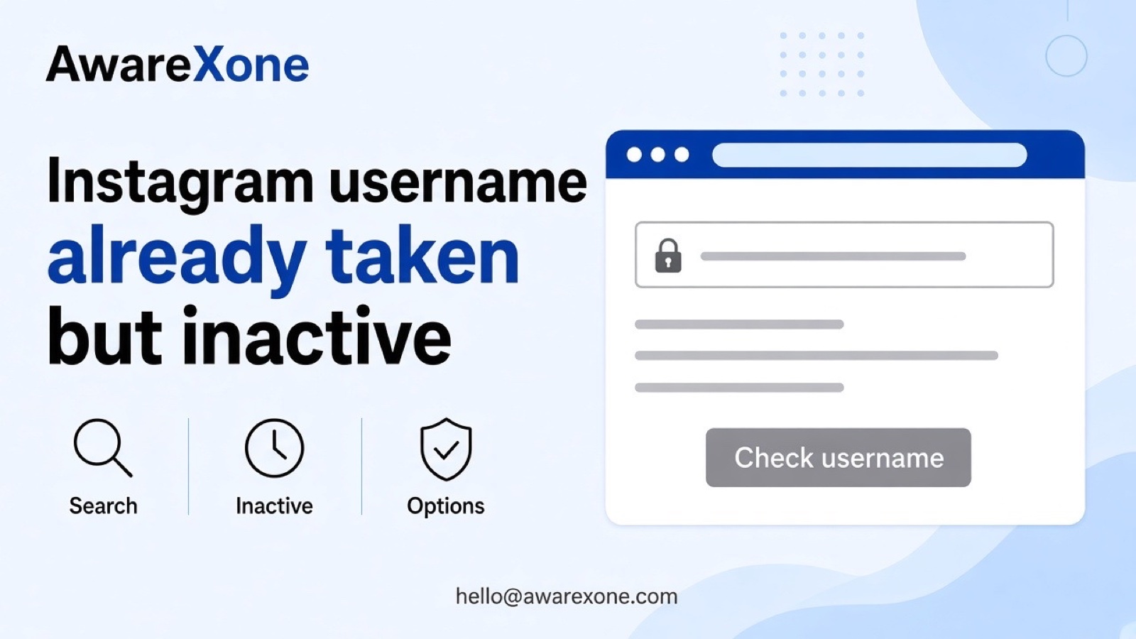 A person types a new username into a phone at a cafe table, after searching instagram username already taken but account looks inactive.