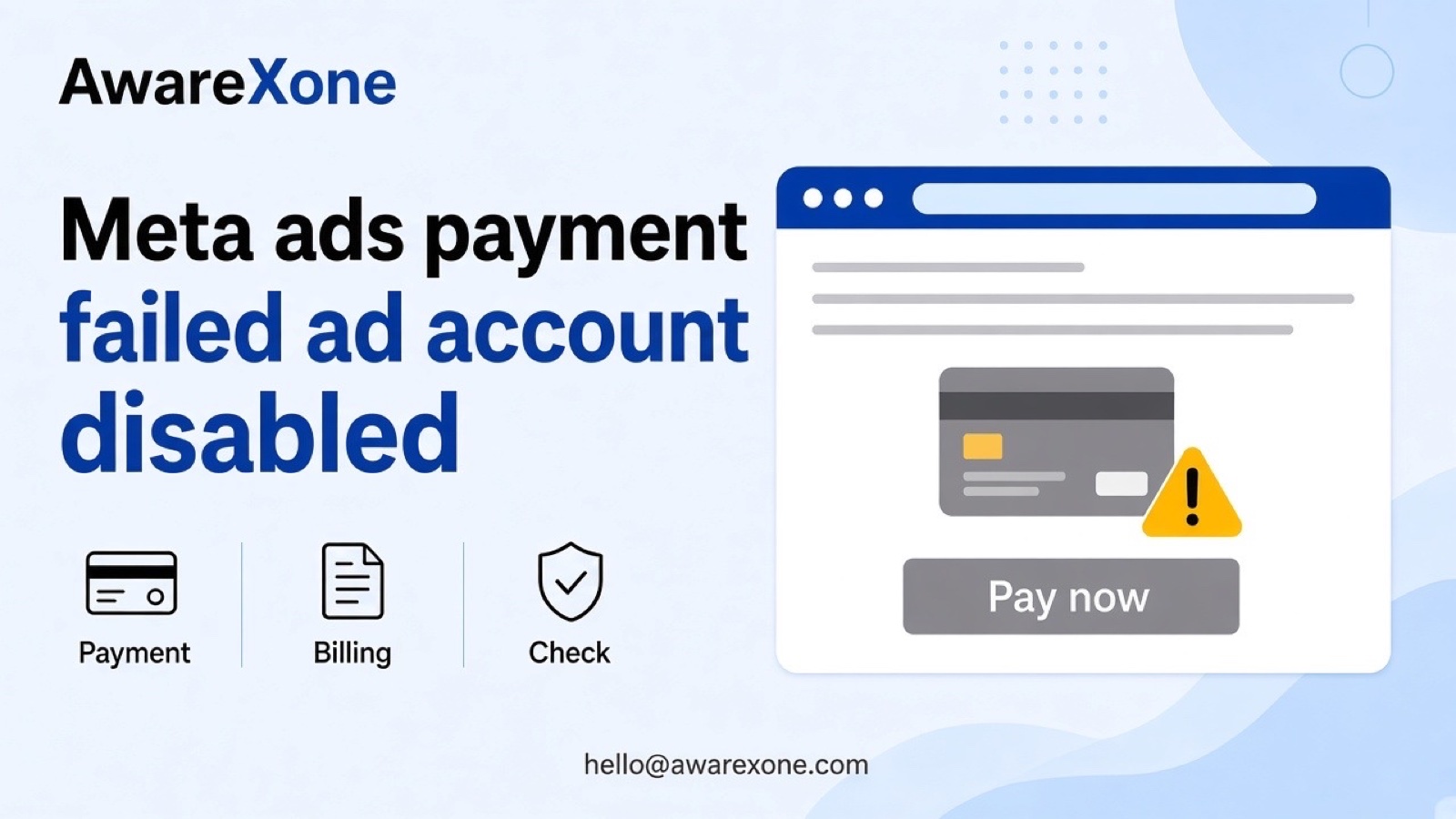 A small business owner checks a billing screen on a laptop at a shop counter, after searching meta ads payment failed ad account disabled pay now unsettled.