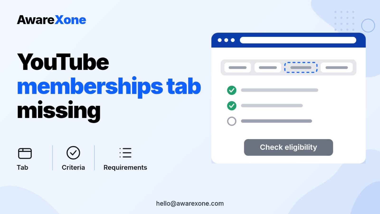 A small creator frowns at a laptop showing YouTube Studio with a missing tab, picturing the search YouTube memberships tab missing not showing in YouTube Studio Earn why.