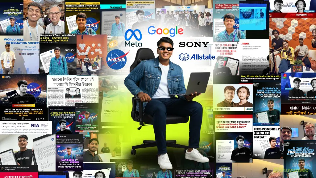 Press collage covering the NASA and Sony vulnerability disclosures